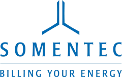 Logo bleu et noir avec un dessin géométrique au-dessus du mot 